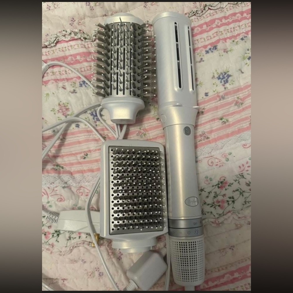 Drybar Silver Multi-Head Hot Air Styler with Brush Attachments